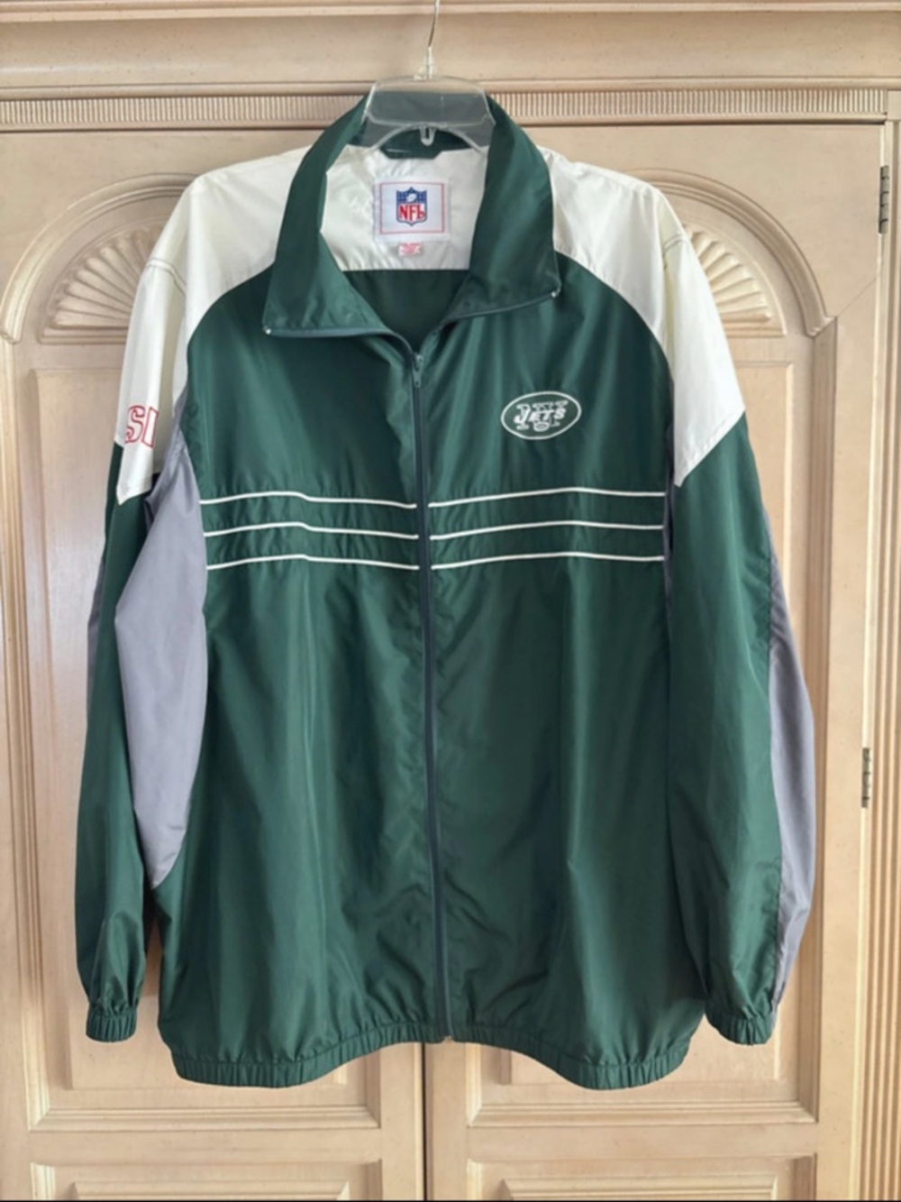 NFL New York Jets Green Windbreaker Jacket
